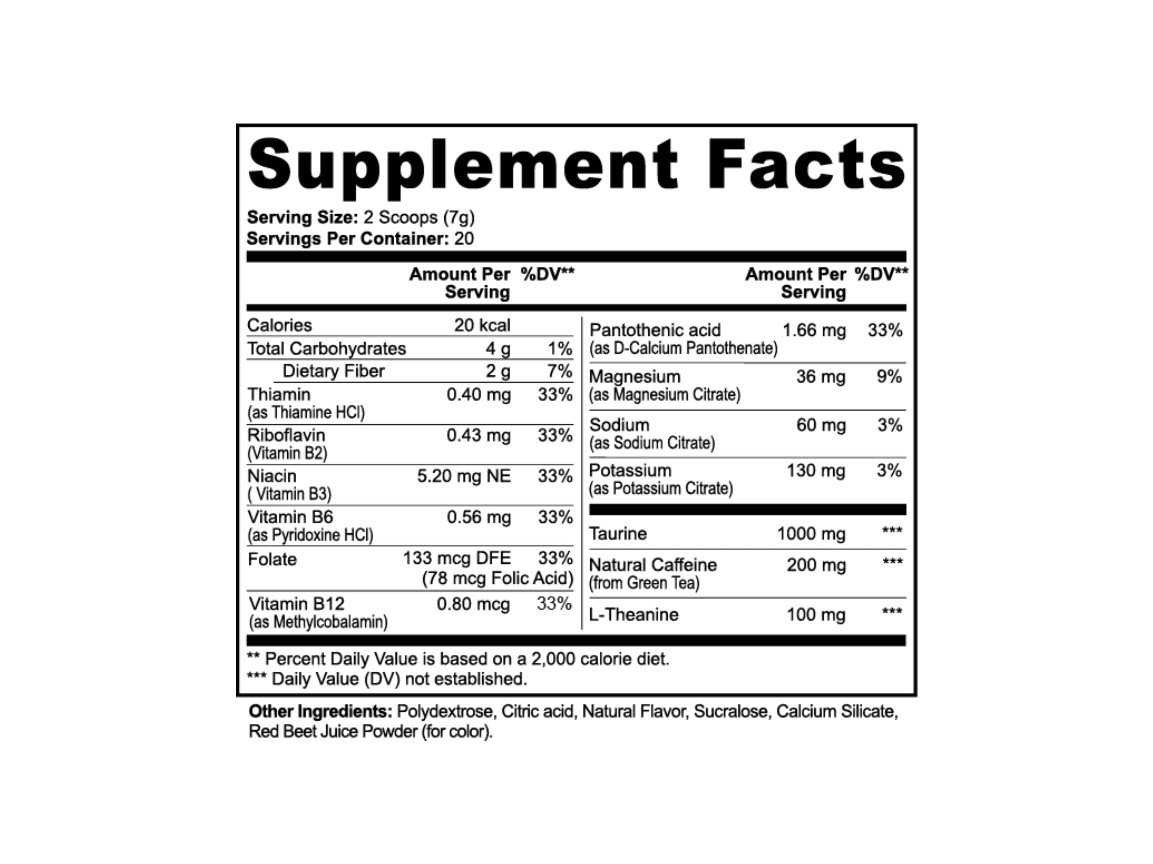 Energy Powder (Strawberry Shortcake)