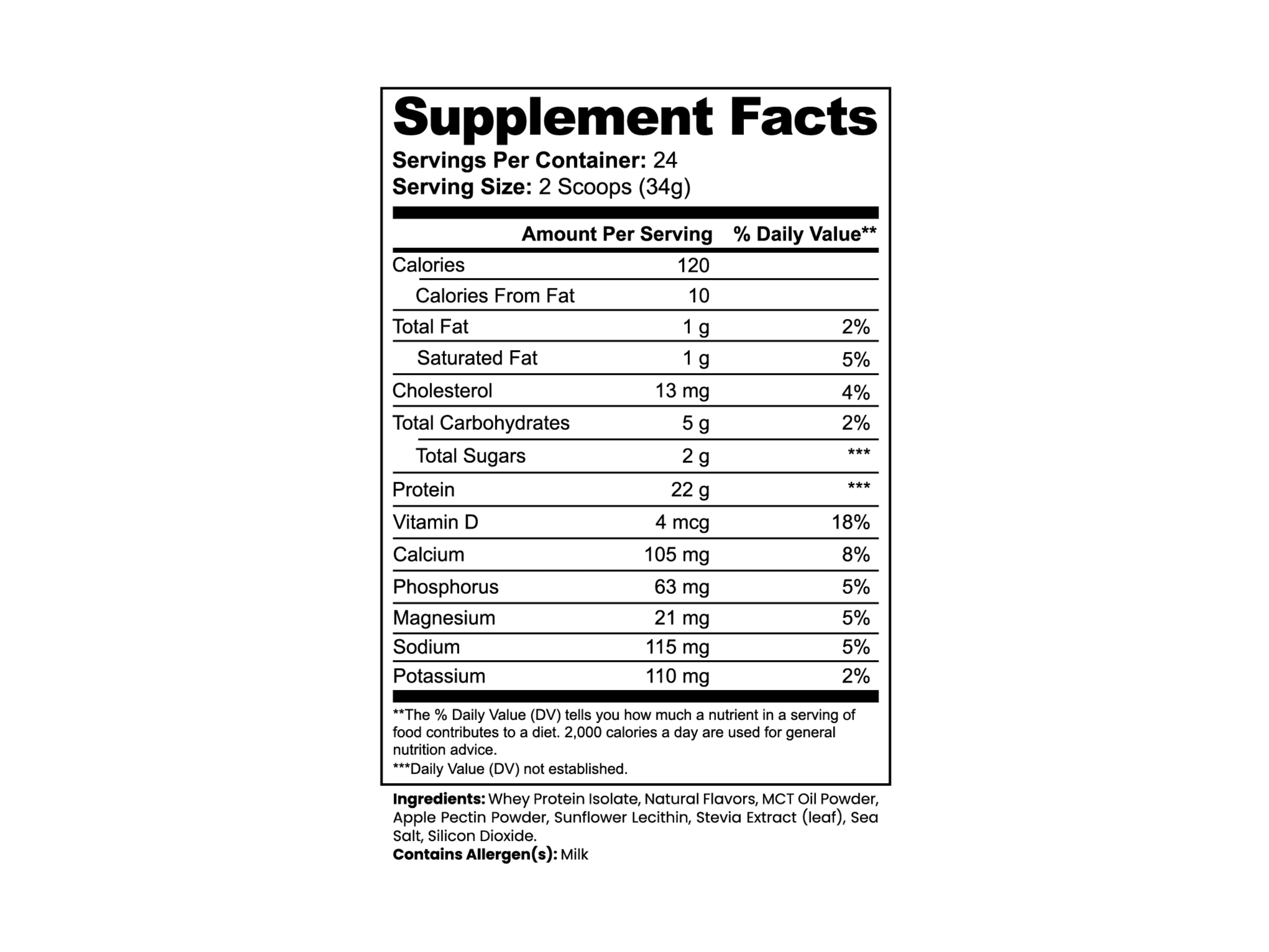 Advanced 100% Whey Protein Isolate (Vanilla)