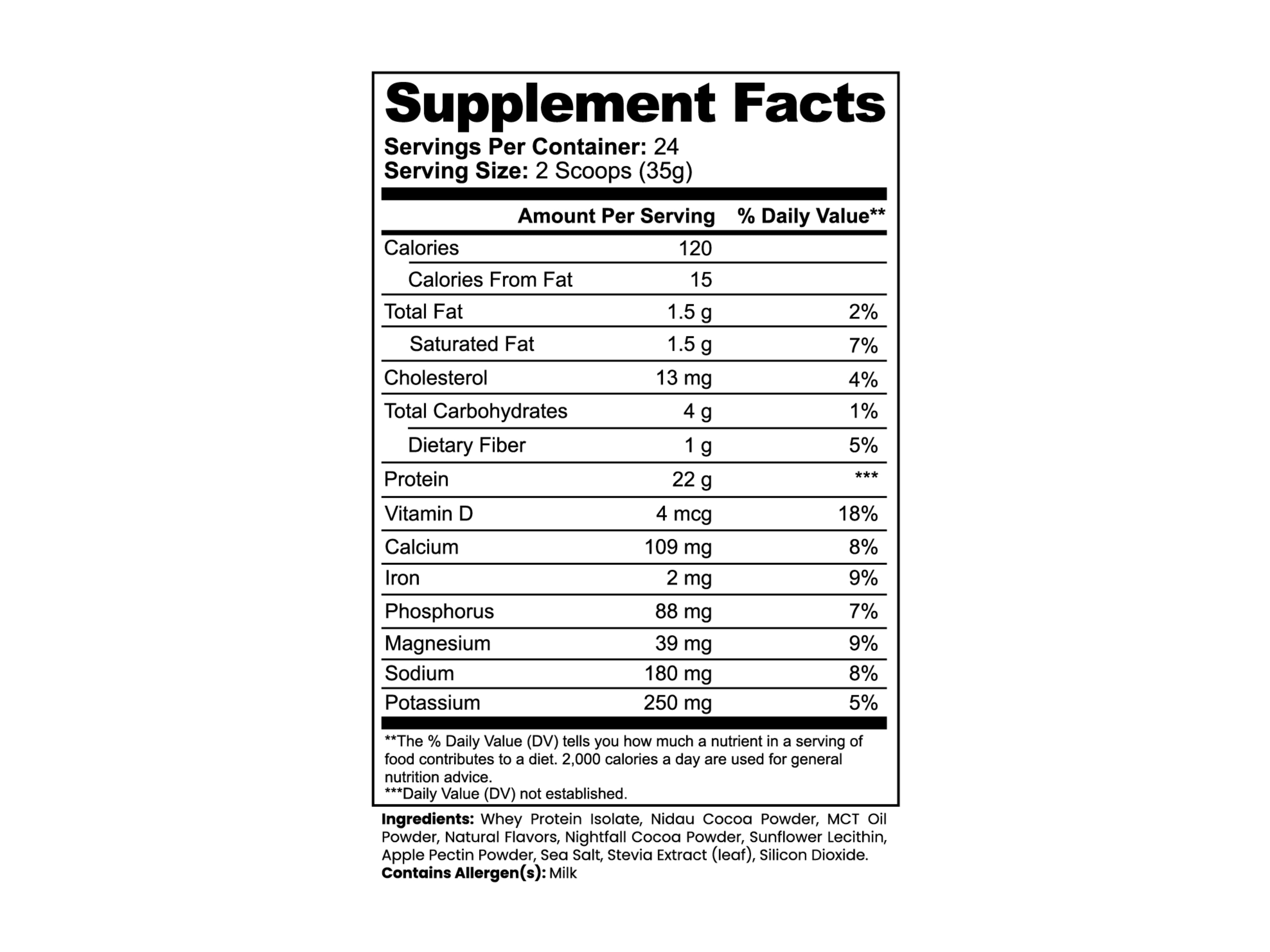 Advanced 100% Whey Protein Isolate (Chocolate)
