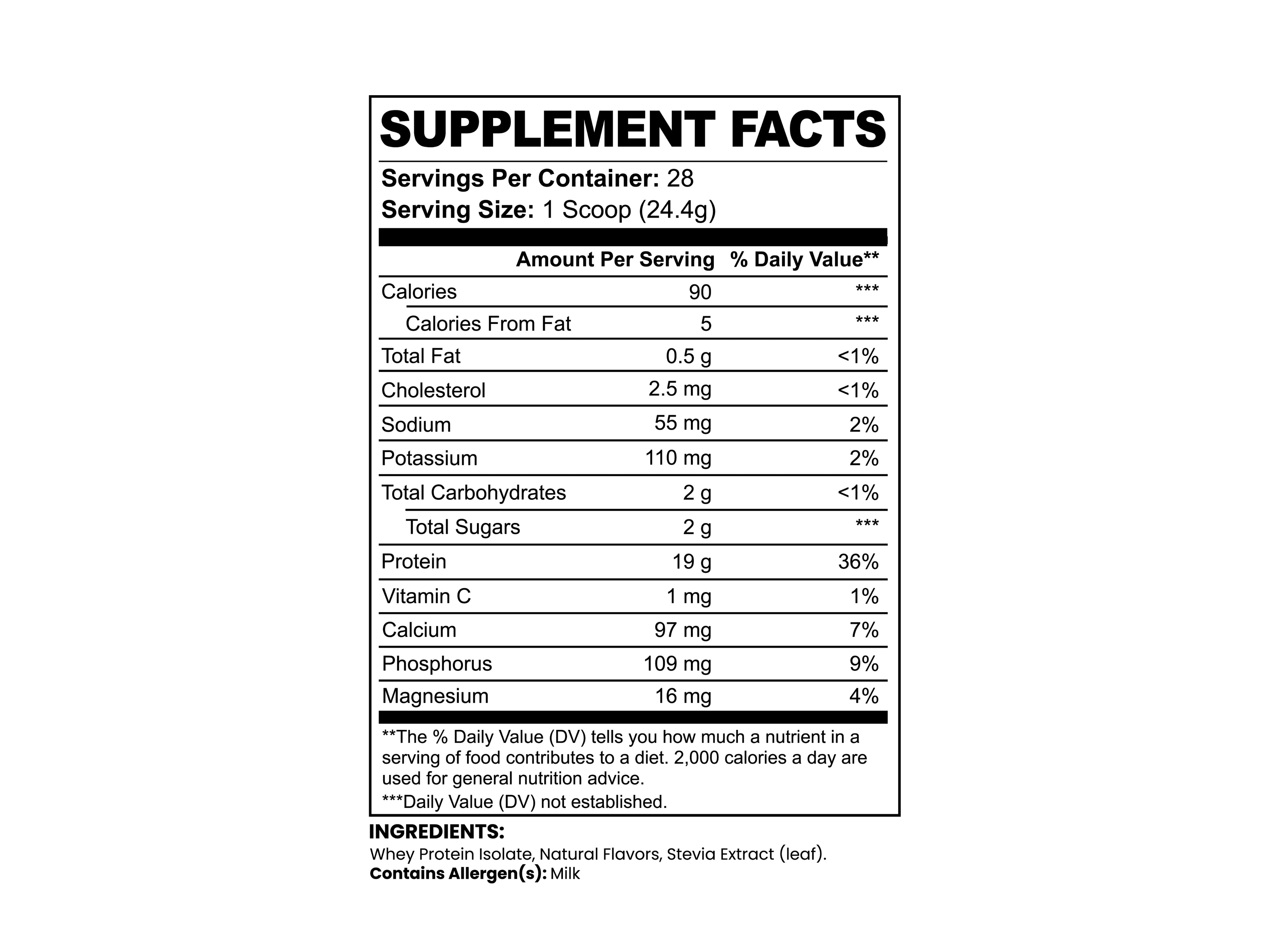 Pure3 100% Whey Protein Isolate (Vanilla)