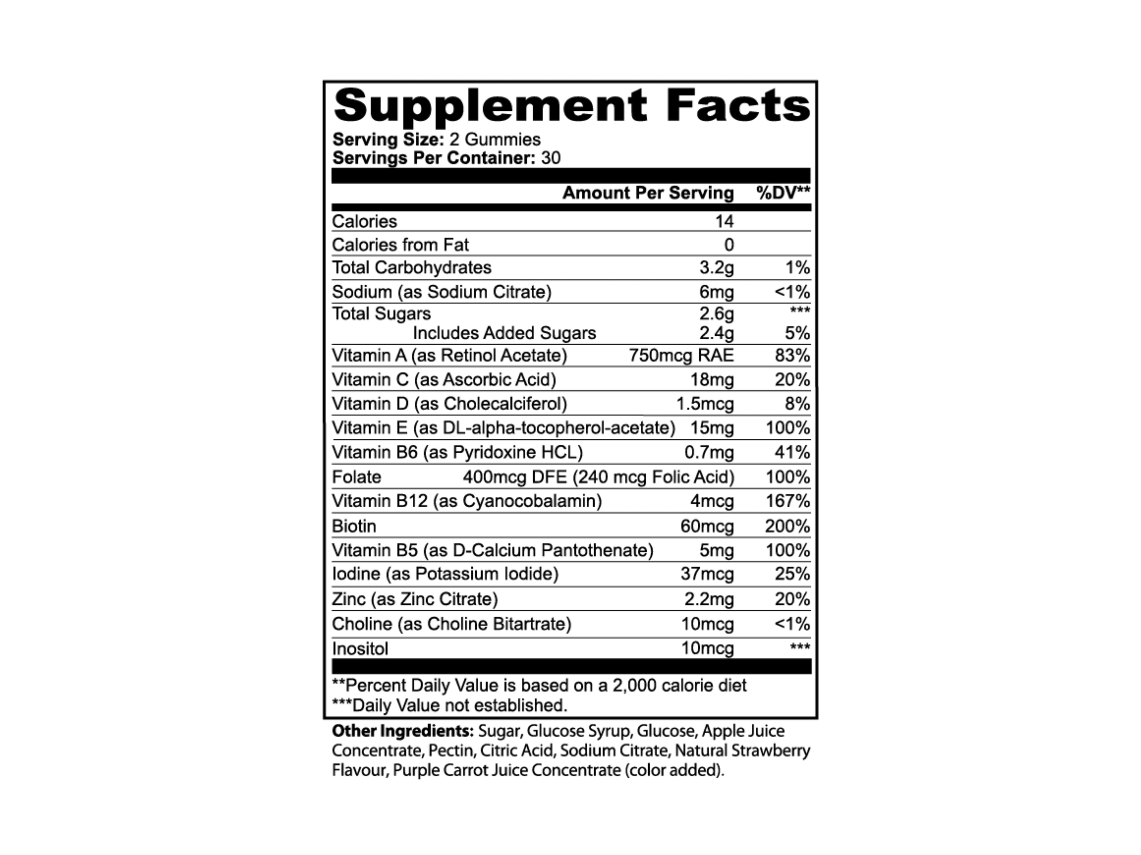 Multivitamin Bear Gummies (Adult)