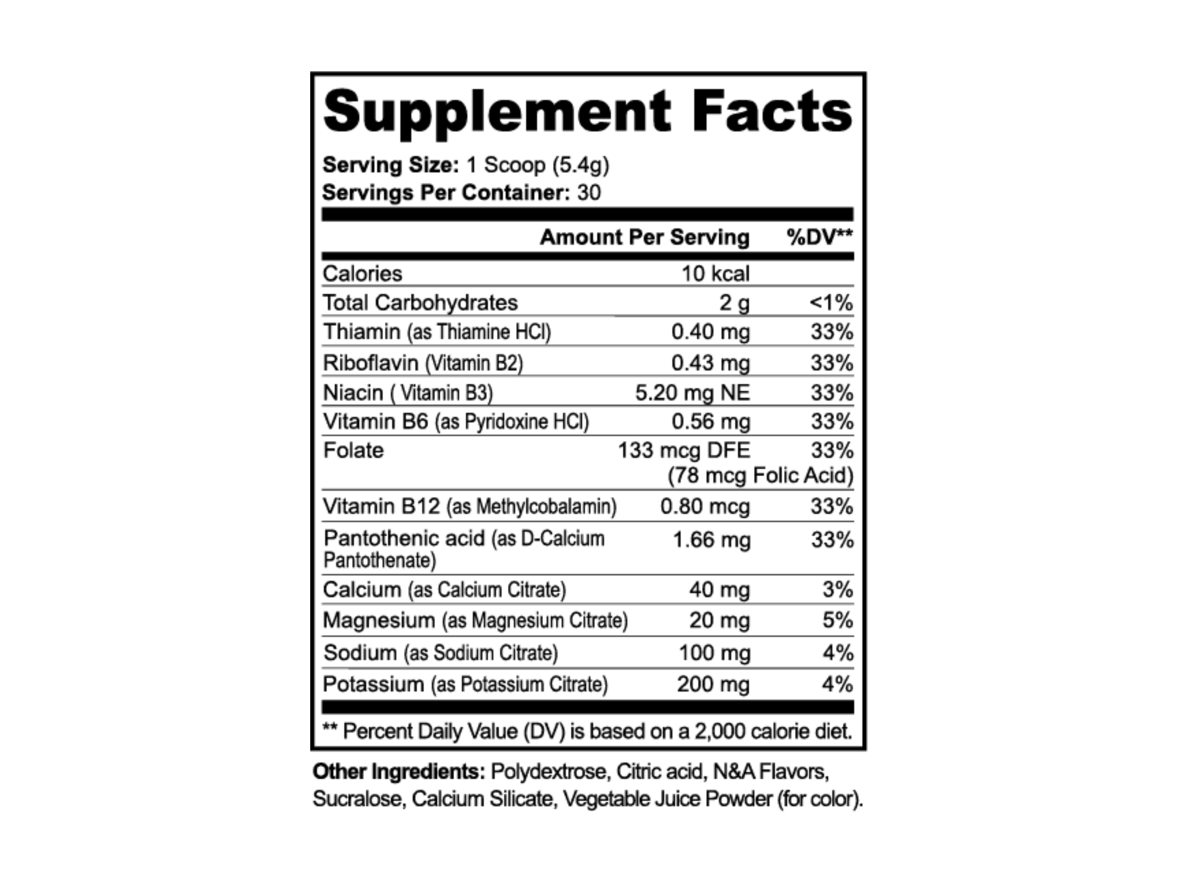 Hydration Powder (Matcha Green Tea)